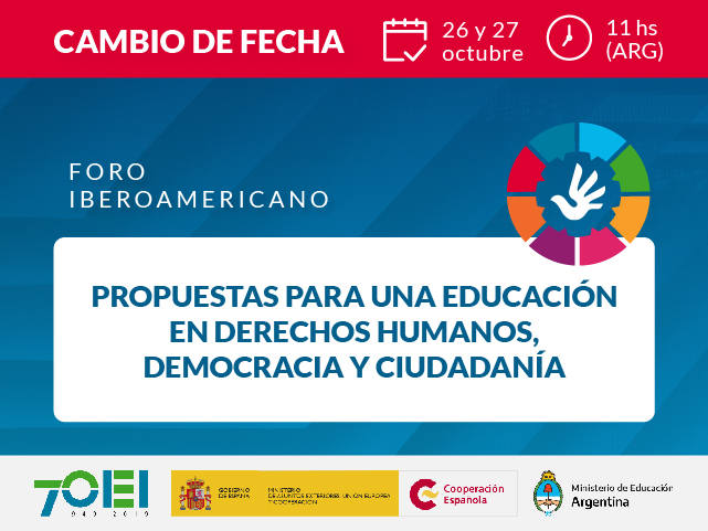 [REPROGRAMACIÓN] Foro Iberoamericano Propuestas para una Educación en Derechos Humanos, Democracia y Ciudadanía