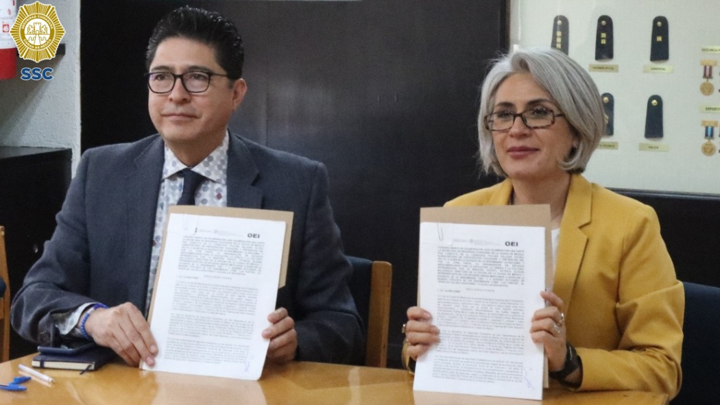 La Secretaría de Seguridad Ciudadana de la Ciudad de México firma acuerdo de colaboración con la OEI para impulsar acciones conjuntas para la prevención del delito