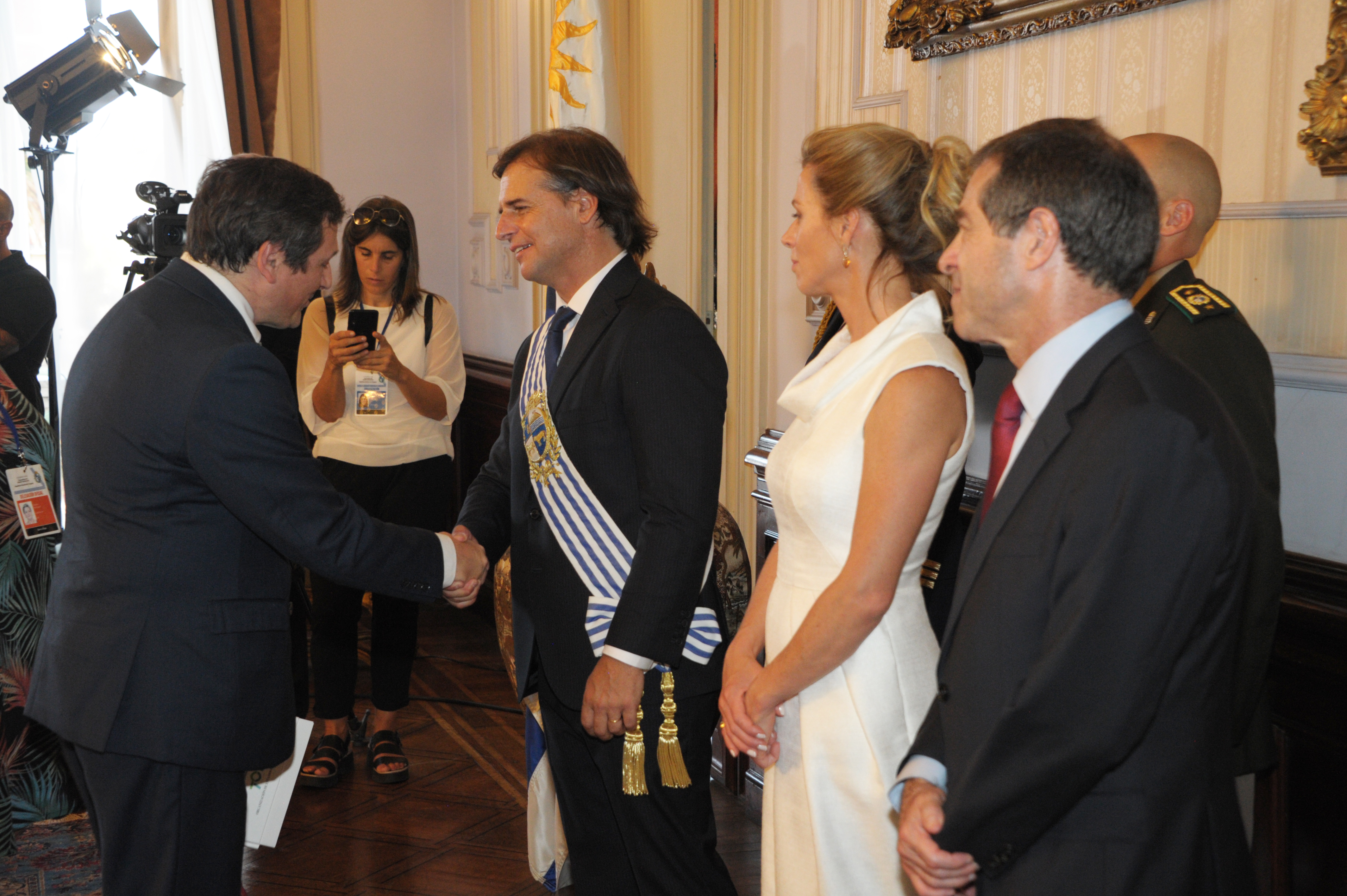 Andrés Delich en la asunción presidencial