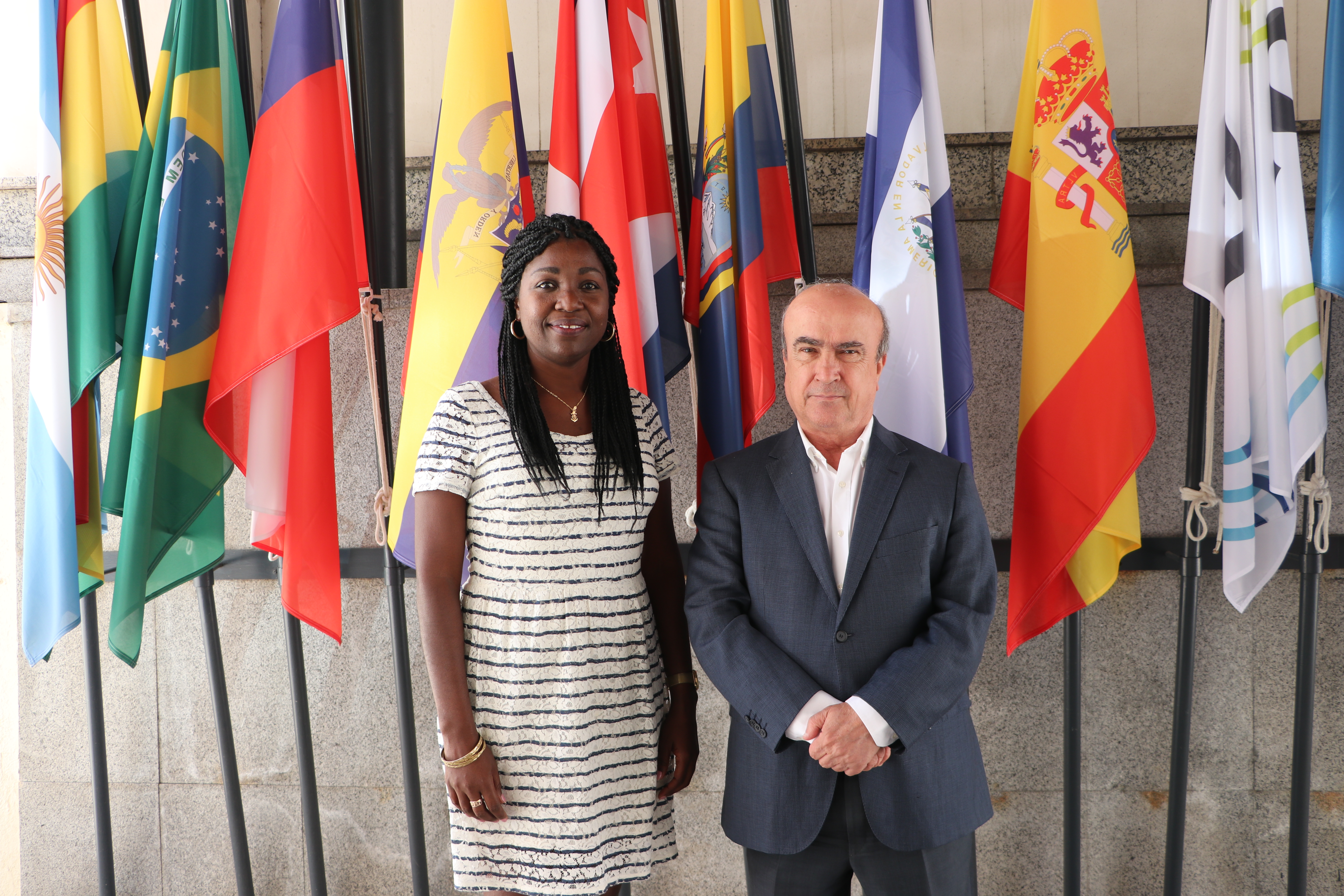 Iosmara Fernández, quien será nombrada directora de la oficina de la OEI en Cuba, culmina semana de trabajo en Madrid