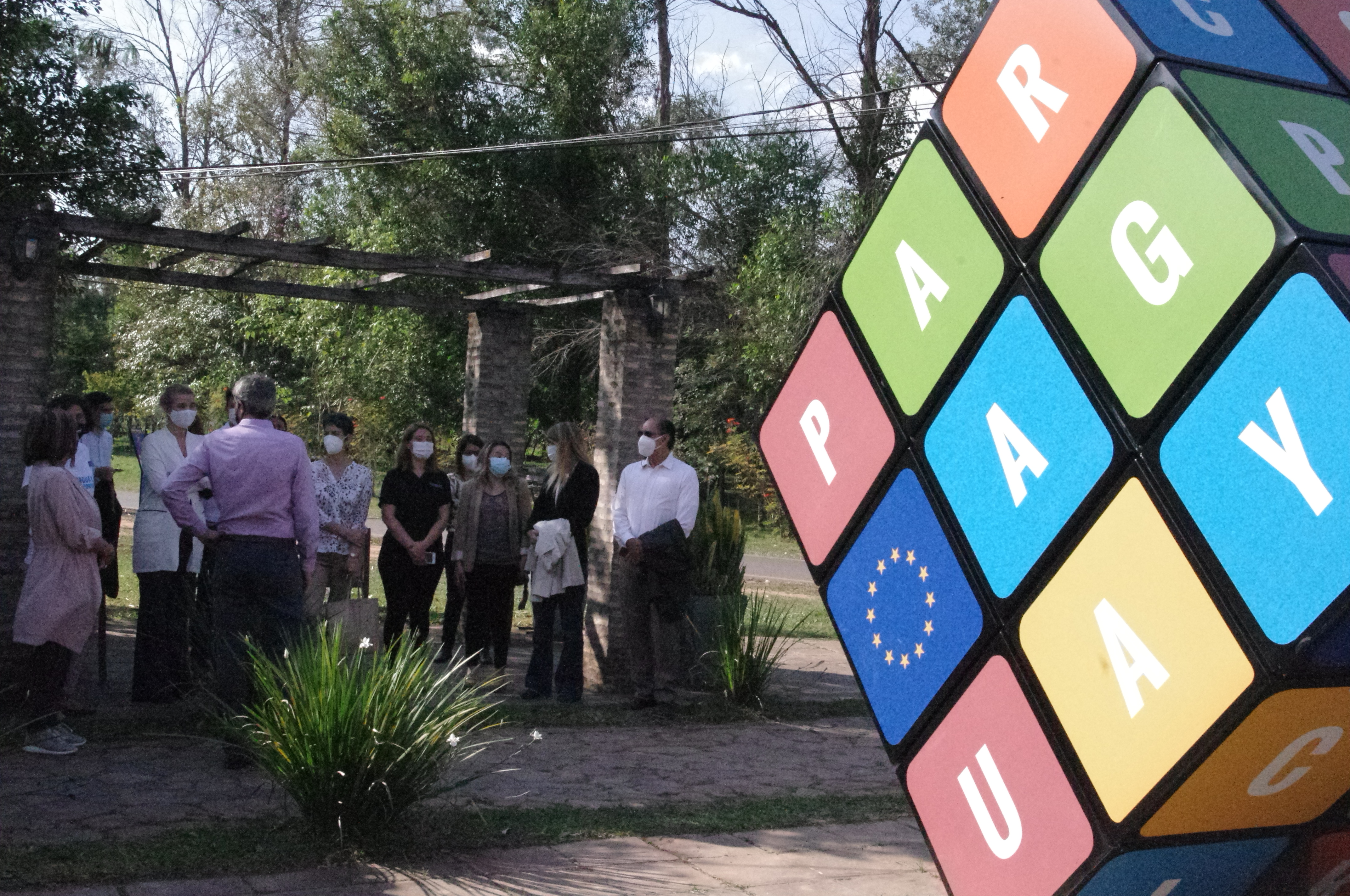 La Unión Europea en Paraguay ofreció un paseo guiado por las intervenciones urbanas expuestas en Ñu Guasu