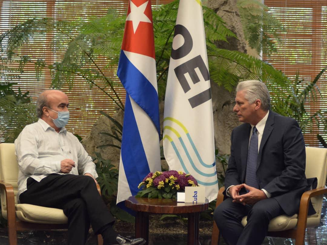 Reunión del Gobierno Cubano con la OEI