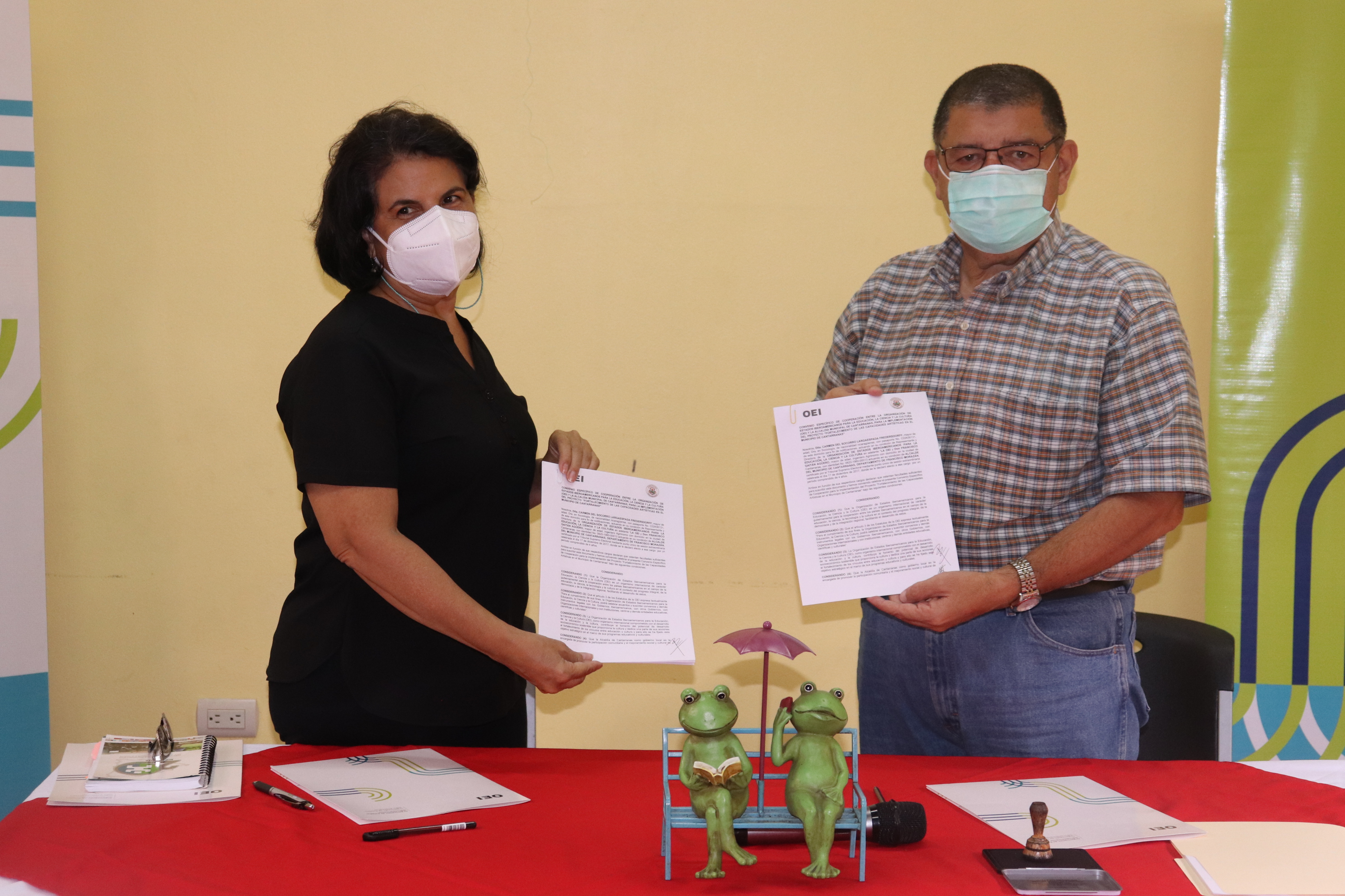 Firma de Convenio de Cooperación entre OEI Honduras y Alcaldía de Cantarranas 