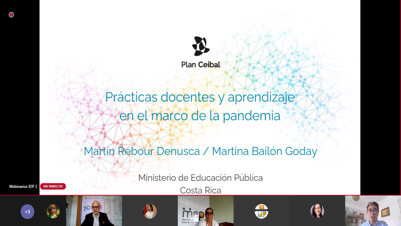 Desarrollado el primer Webinar “Prácticas docentes y aprendizaje en el marco de la pandemia” a cargo del Plan Ceibal