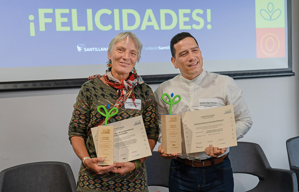 El grupo Santillana, la OEI, y la Fundación Santillana premian las Escuelas Sostenibles en Colombia