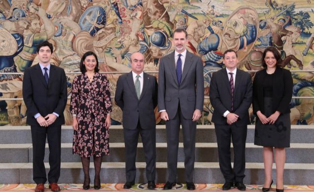 Rei da Espanha recebe Conselho Diretivo da OEI