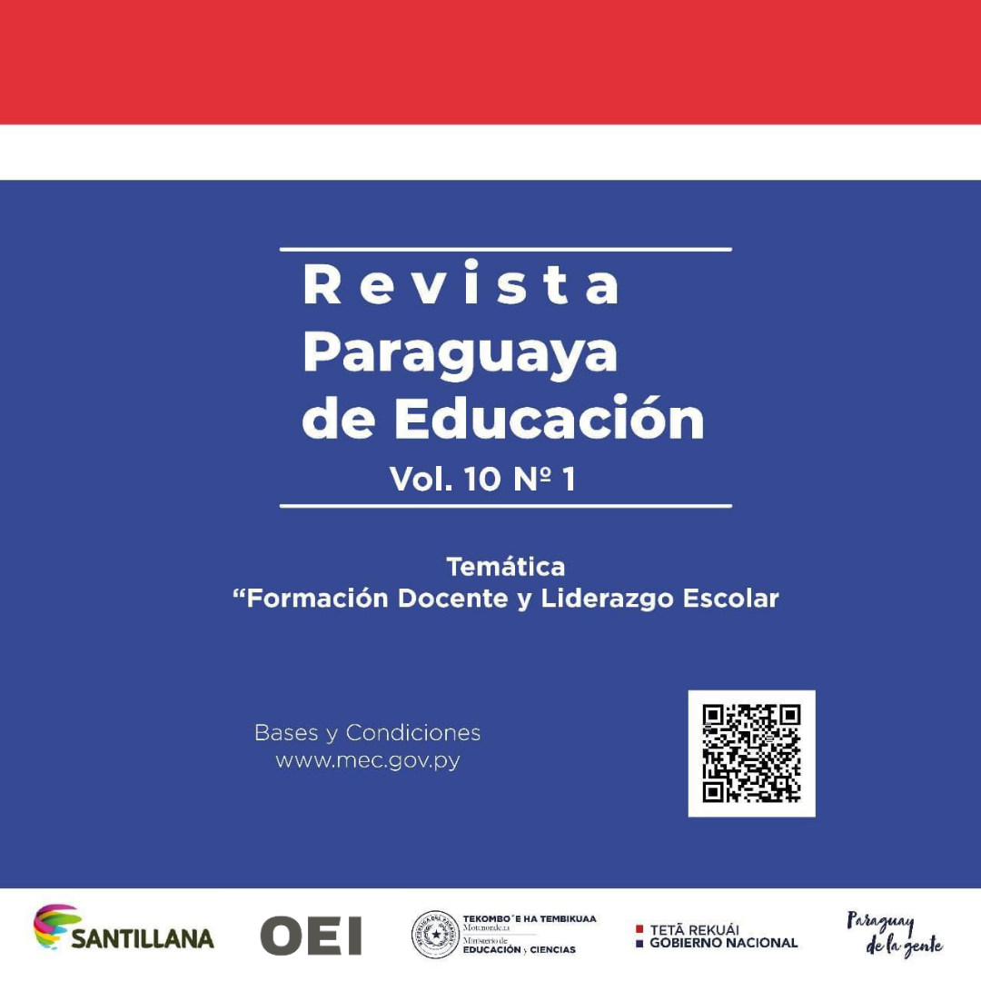 Recepción de artículos académicos para la Revista Paraguaya de Educación Vol. 10 N° 1