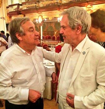 Paulo Speller junto a Antonio Guterres