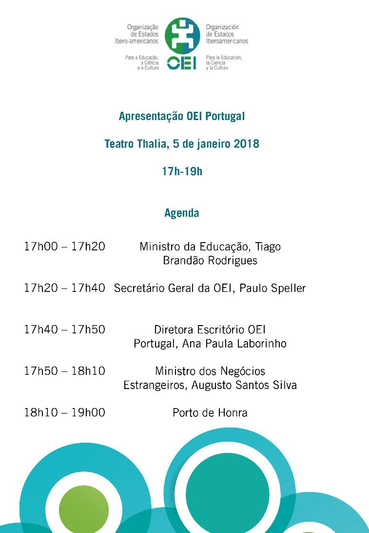 Agenda Apresentação OEI Portugal