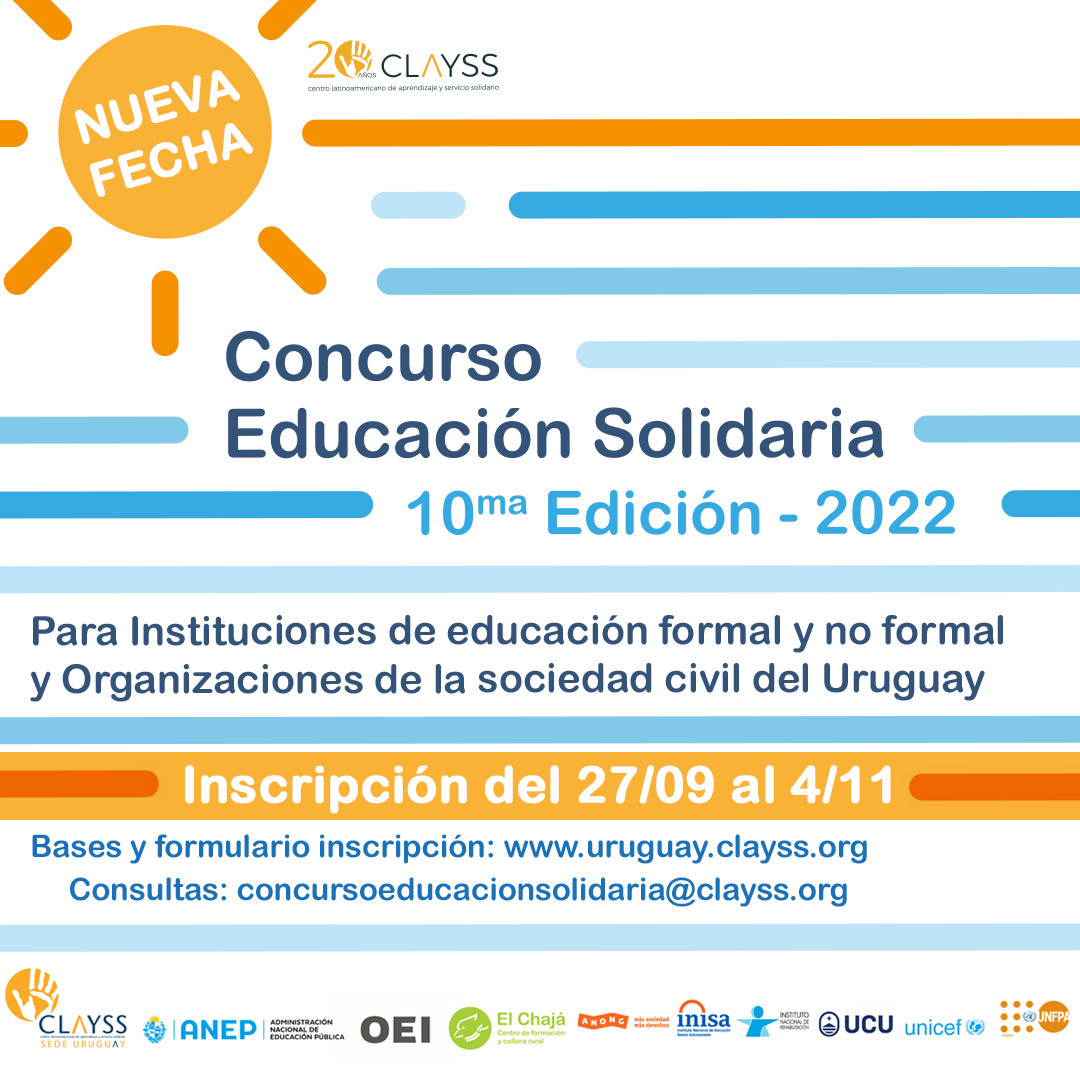 “Concurso de Educación Solidaria 2022” recibirá experiencias hasta el 4 de noviembre