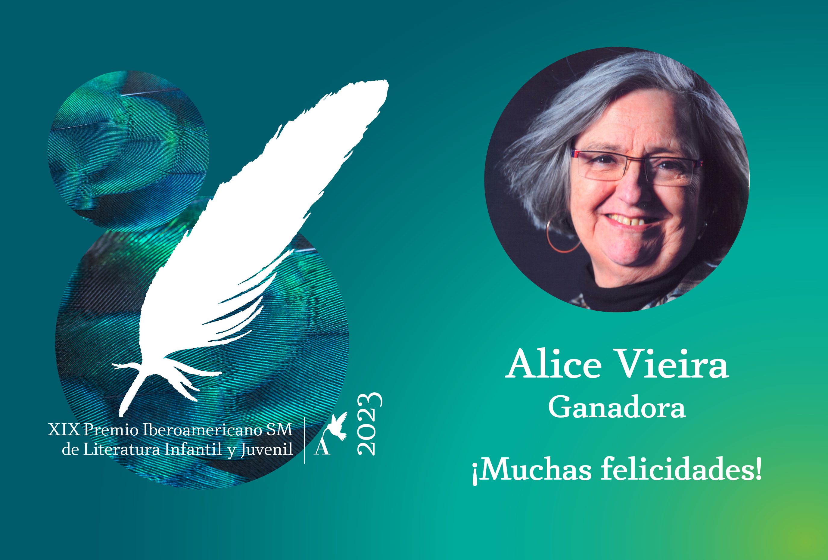 Alice Vieira é a vencedora do XIX Prêmio Ibero-Americano SM de Literatura Infantil e Juvenil