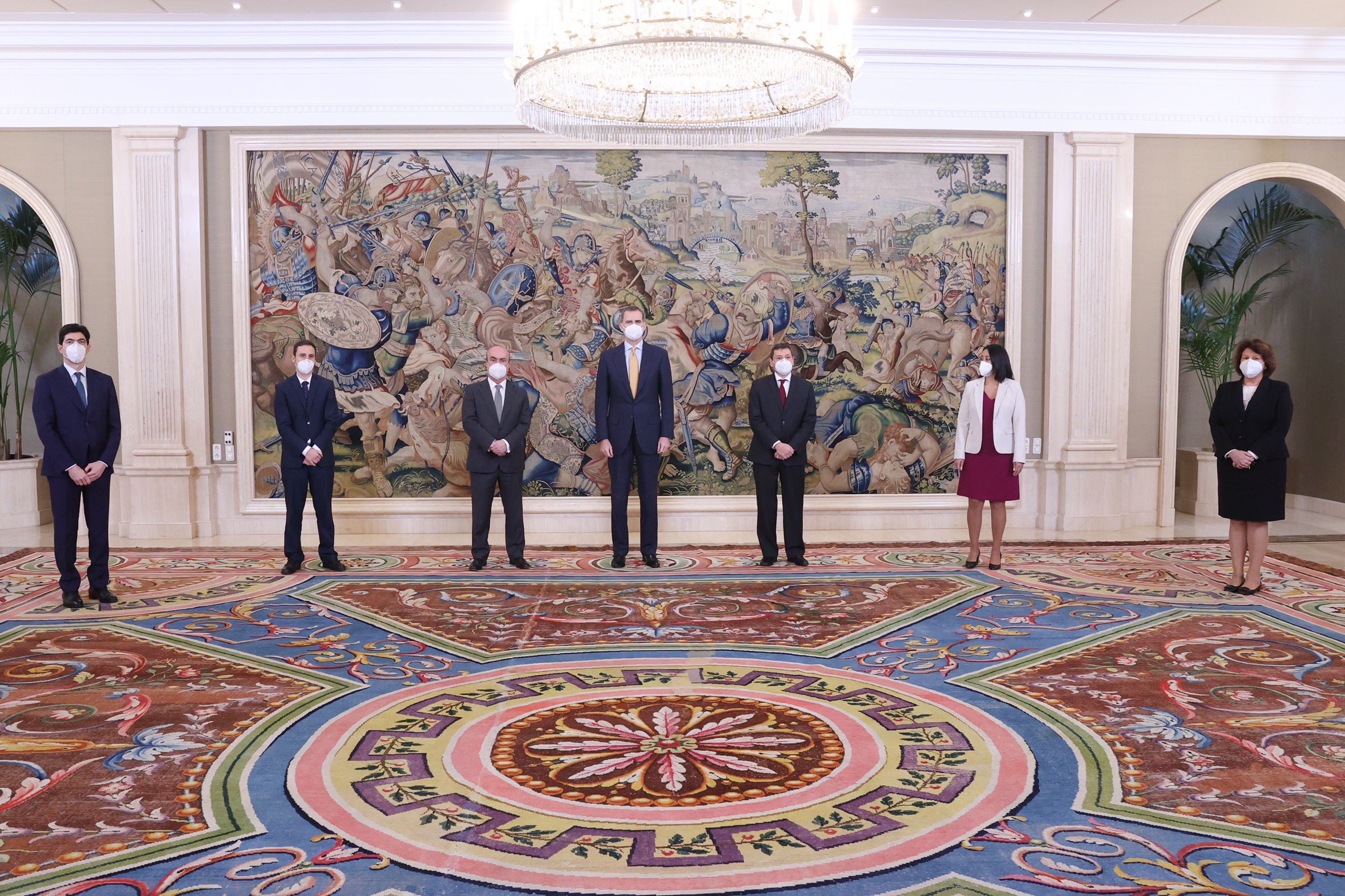 Sua Majestade, o Rei de Espanha, recebe a equipa diretiva da Organização de Estados Ibero-Americanos