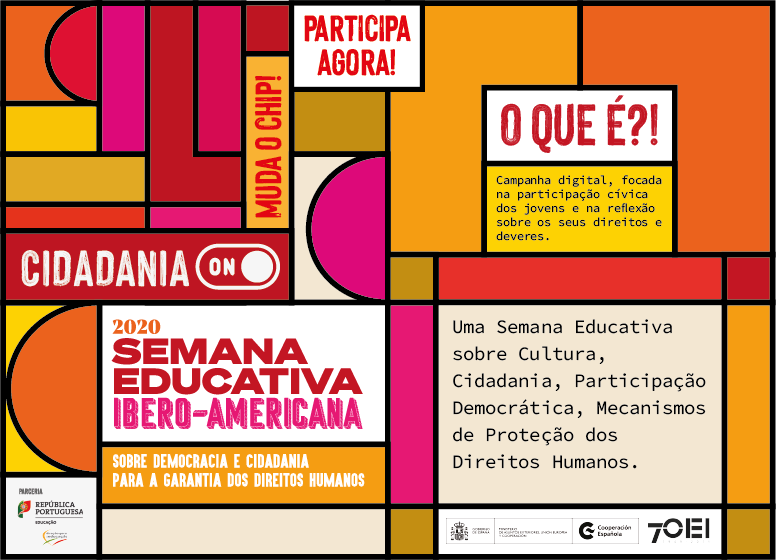 OEI lança, hoje, a campanha CidadaniaON, enquadrada nas atividades da Semana Educativa Ibero-americana