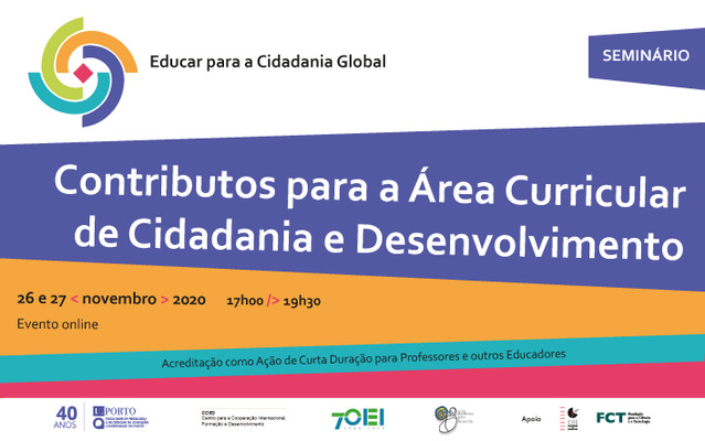 Apresentação de resultados do projeto “Educar para a cidadania global – Contributos para a área curricular de Cidadania e Desenvolvimento nas Escolas”