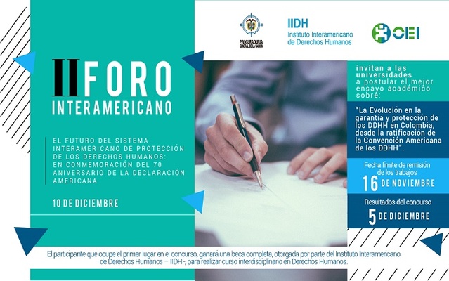 II Foro Interamericano “El futuro del Sistema interamericano de protección de los derechos humanos: en conmemoración del 70 aniversario de la Declaración Americana” – Diciembre 10 de 2018.