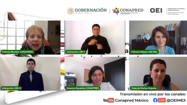 CONAPRED y OEI México presentamos la memoria de reflexiones «Propuestas para un regreso inclusivo a las aulas»