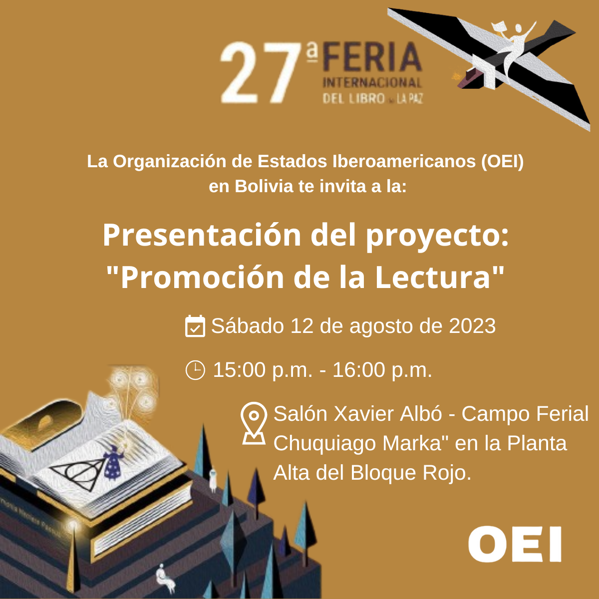 Presentación del Proyecto "Promoción y Fortalecimiento de la Lectura" en Bolivia