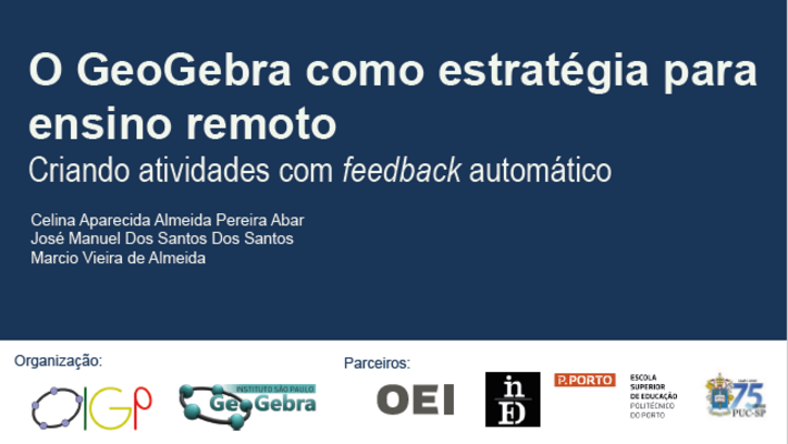 La OEI, junto con los Institutos GeoGebra de Portugal y São Paulo, publica un libro electrónico sobre el uso del software en la enseñanza a distancia