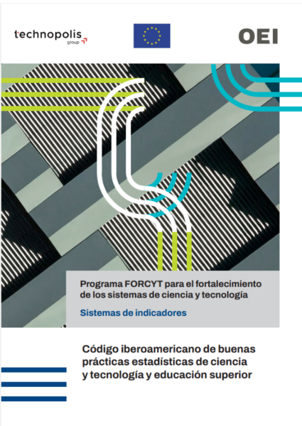 FORCYT - Código iberoamericano de buenas prácticas estadísticas de ciencia y tecnología y educación superior