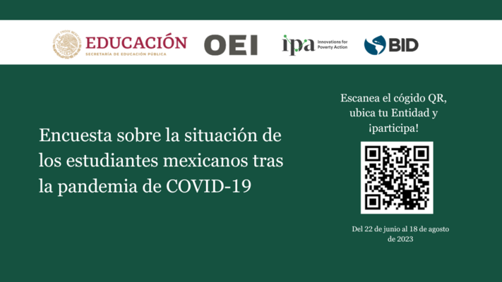 México inicia aplicación de la “Encuesta sobre la situación de los estudiantes mexicanos  tras la pandemia de COVID-19”