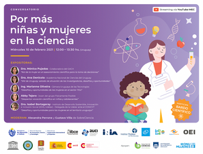 Conversatorio virtual “Por más niñas y mujeres en la ciencia”