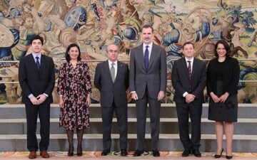 Rey de España Recibe al Equipo Directivo de la OEI
