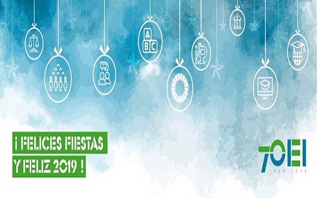 El Director de la Organización de Estados Iberoamericanos (OEI), Ángel Martín Peccis, les desea una Feliz Navidad y un Próspero Año 2019.