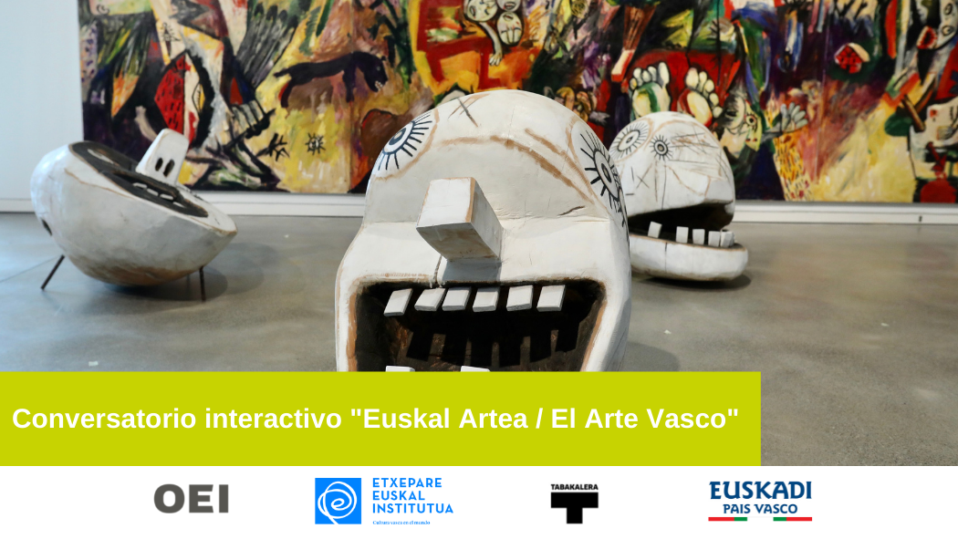Oier Etxeberria, Olatz Otalora y Xabier Erkizia participan en el conversatorio sobre arte vasco de la OEI