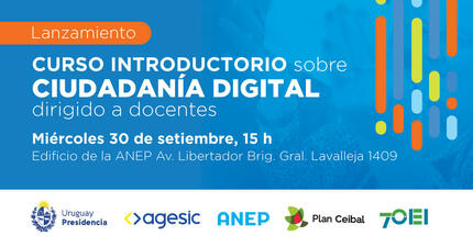Curso introductorio sobre ciudadanía digital para docentes de Uruguay