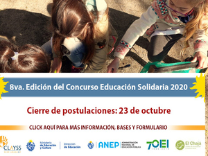 Prórroga para participar del “Concurso de Educación Solidaria” hasta el 30 de octubre