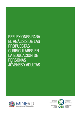 OEI | República Dominicana | Publicaciones | Reflexiones para el Análisis de  las Propuestas Curriculares en la Educación de Personas Jóvenes y Adultas