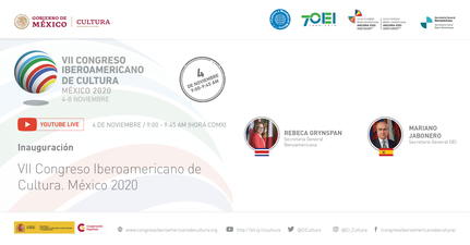 Mañana arranca el VII Congreso Iberoamericano de Cultura 2020. Los debates y propuestas presentadas enriquecerán la estrategia iberoamericana con el desarrollo sostenible