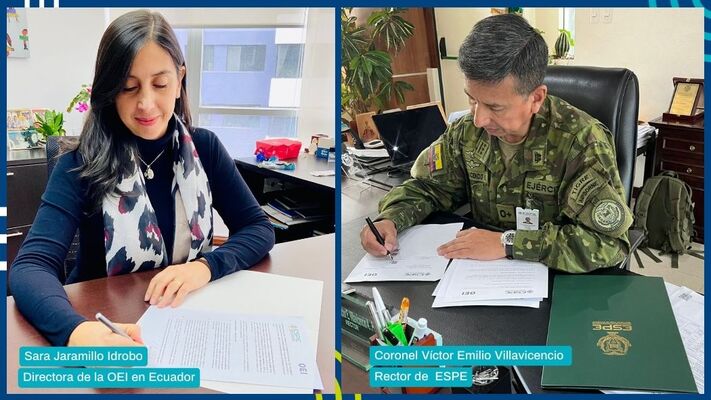 Alianza estratégica entre la OEI y la Universidad de las Fuerzas Armadas (ESPE) impulsará la cooperación en educación y ciencia