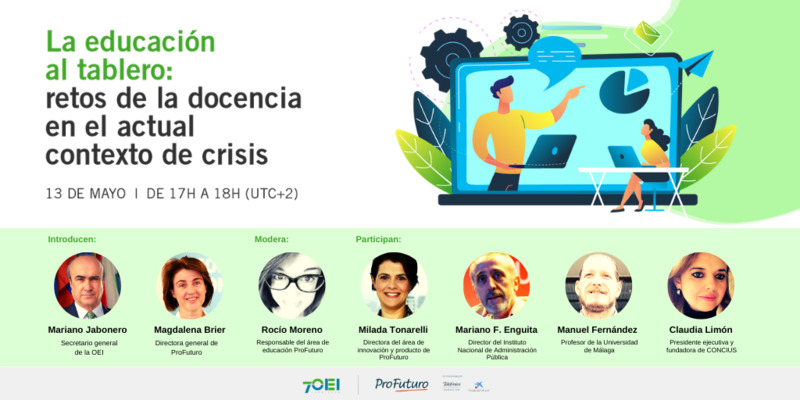 Profuturo y la OEI organizan este miércoles un webinar para analizar los retos actuales de la educación iberoamericana