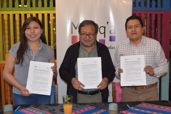 La OEI firma convenio marco de cooperación interinstitucional con Manq´a para impulsar la Formación Técnica Profesional Dual en Bolivia