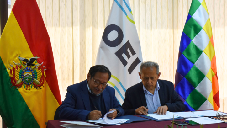 Firma convenio marco de Cooperación Interinstitucional entre la OEI en Bolivia y la EGPP por la Primera Infancia