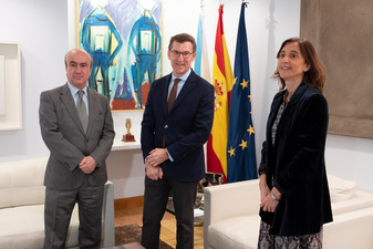 El secretario general de la OEI, de visita institucional a Santiago de Compostela
