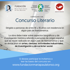 La OEI, junto a la Fundación Biblioteca Virtual Miguel de Cervantes, apoya la convocatoria de un concurso literario de la Fundación María Paula Alonso junto con la OEI