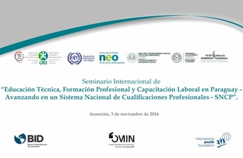 Seminario Internacional busca fortalecer el sistema nacional de cualificaciones profesionales