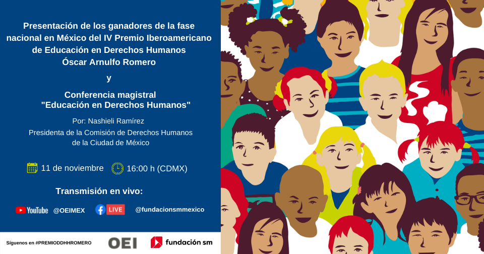 Presentación de ganadores de la fase nacional en México del IV Premio Iberoamericano de Educación en Derechos Humanos Óscar Arnulfo Romero 