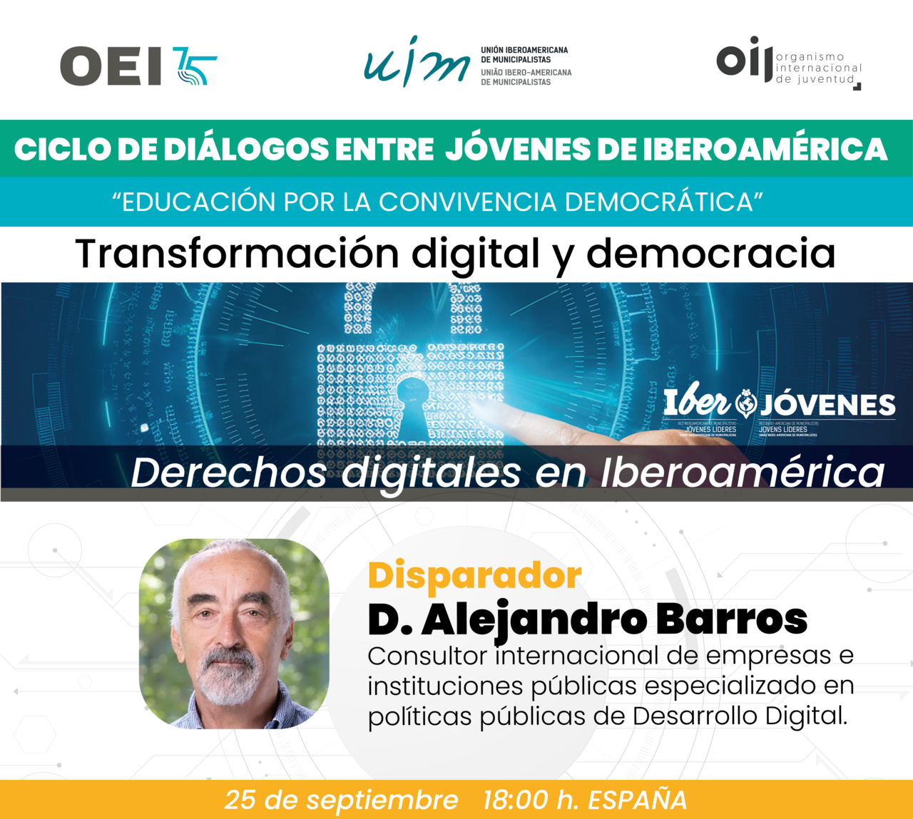 Ciclo de diálogos entre jóvenes de Iberoamérica: 2º debate: «Derechos digitales en Iberoamérica»