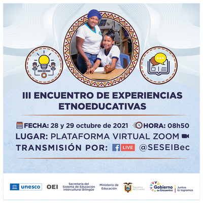 Se realizará el III Encuentro de Experiencias Etnoeducativas en Ecuador