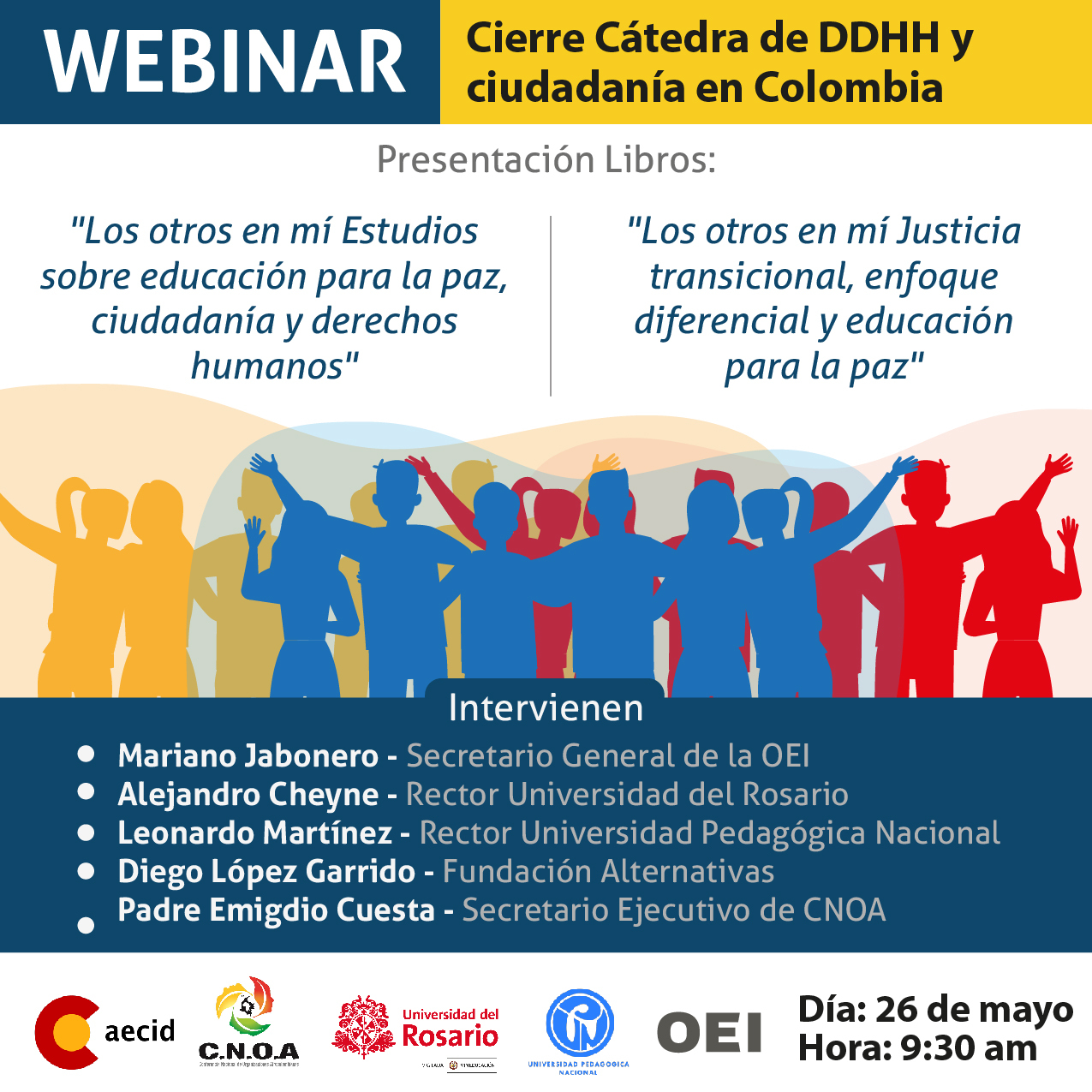 Webinar Cátedra de DDHH y Ciudadanía en Colombia