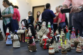 Muestra de arte de las mujeres nivacchei del pueblo nivakle