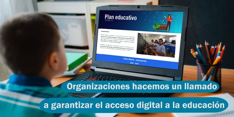 Organizaciones hacen un llamado a entidades del sector privado para garantizar el acceso digital a la educación