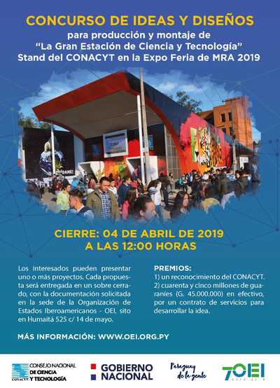 Concurso de Ideas y Diseños para el Stand del CONACYT en la Expo MRA 2019