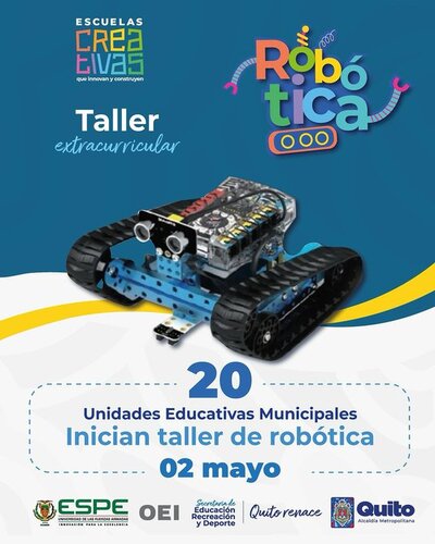 Inician los talleres de robótica en las Unidades Educativas Municipales de Quito