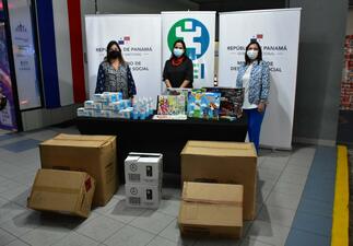 OEI entrega donación para damnificados por Huracán ETA en Panamá