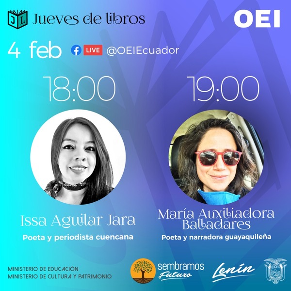 Issa Aguilar y Ma. Auxiliadora Balladares son las invitadas a los diálogos ‘Jueves de libros’