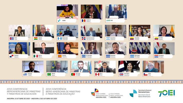 Los ministros y ministras de Educación de Iberoamérica reconocen la labor de la OEI en la región durante estos meses de pandemia